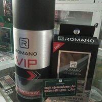 Xịt khử mùi Romano Vip 150ml tặng nước hoa bỏ túi