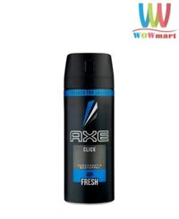 Xịt khử mùi toàn thân cho nam AXE Click 48H Fresh 150ml