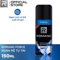 Xịt Khử Mùi Toàn Thân Cho Nam Romano Force 150ml (mầu xanh)