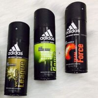 xịt khử mùi toàn thân nam Adidas 150ml