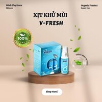 Xịt Khử Mùi V-Naturecare VFRESH (Hộp 6 Chai): Khử Mùi Hôi, Giảm Tiết Mồ Hôi Nam Nữ Hương Thơm Bạc Hà