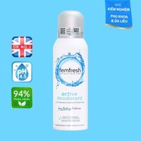 Xịt khử mùi và thơm mát vùng kín cao cấp Femfresh Active Deodorant 125ml - Healthy Care S