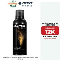 Xịt Khử Mùi X-Men For Boss Luxury Sang Trọng Tinh Tế 150ml