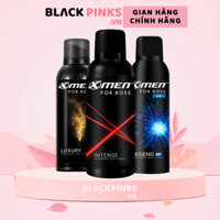 Xịt khử mùi X-Men For Boss Luxury sang trọng tinh tế/Intense hương trầm nội lực/Legend hương tinh tế 150ml