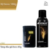 Xịt Khử Mùi Xmen For Boss Tặng Dầu Gội Xmen For Boss 85g