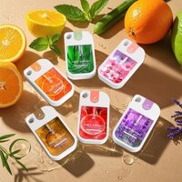 Xịt khử trùng tay du lịch di động, nước rửa tay thơm trái cây và thực vật, sản phẩm làm sạch tay cho phụ nữ và trẻ em gái