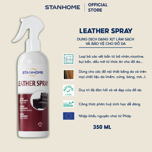 Xịt làm sạch đồ da Stanhome Leather Spray 350ml