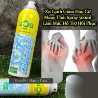 Xịt Lạnh Giảm Đau cơ Muay Thái Freeze Spray 500ml - Làm Mát, Hỗ Trợ Hồi Phục