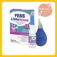 Xịt Mũi Cho Bé FESS LITTLE NOSES 0-2 Tuổi Kèm Bóng Hút Mũi