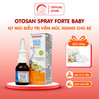 Xịt mũi cho trẻ em OTOSAN NASAL SPRAY BABY - Giúp làm sạch khoang mũi, thông mũi, giảm nghẹt mũi ở trẻ - Chai 20ml