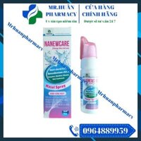 Xit mũi đẳng trương Nanewcare 75ml – Làm sạch và thông đường mũi, làm ẩm, phục hồi độ ẩm tự nhiên
