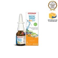 Xịt mũi giúp giảm nghẹt mũi, chảy nước mũi, viêm mũi, viêm xoang Nasal Spray - Otosan - Italy - Chai 20ml - Từ 6m
