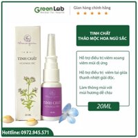 Xịt mũi hoa ngũ sắc - Xịt xoang mũi cho bé - Tinh chất hoa ngũ sắc(cỏ hôi,cứt lợn) greenlab gardens 20ml