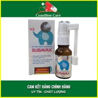 Xịt Mũi Họng Lợi Khuẩn SUBAVAX - Giảm sổ mũi, ngạt mũi, đau họng amidan (Chai 15ml) - CLC Pharmacy