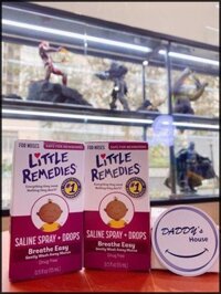 Xịt mũi Little Remedies Saline Spray and Drops (15ml)