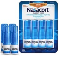 Xịt mũi Nasacort Allergy 24HR giảm nghẹt mũi, sổ mũi, hắt xì, ngứa mũi - Mỹ🇺🇸