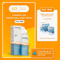 XỊT MŨI NƯỚC BIỂN SÂU TONIMER HYPERTONIC BABY SPRAY - GIẢM KHÔ, NGHẸT, VIÊM MŨI DỊ ỨNG DÀNH CHO TRẺ SƠ SINH (100ml)