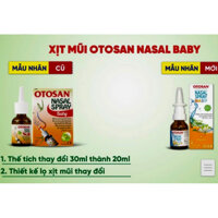 Xịt Mũi Otosan Nasal Spray Baby Giúp Làm Sạch Mũi, Nghẹt Mũi chảy nước mũi,đau ngứa mũi,hắt hơi nhanh chóng. hộp 20ml