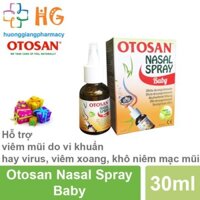 Xịt Mũi Otosan Nasal Spray Baby (Lọ 30ml) _ Xịt mũi AN TOÀN cho Mẹ và Bé