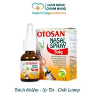 Xit mũi Otosan Nasal Spray Baby – hỗ trợ giảm viêm mũi, viêm xoang, thông thoáng đường hô hấp cho trẻ (Lọ 30ml)