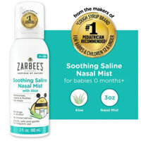 Xịt mũi phun sương Zarbee's Naturals Soothing Saline Mist with Aloe 3Oz 88ml