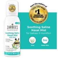 Xịt mũi phun sương Zarbee's Naturals Soothing Saline Mist with Aloe 3Oz 88ml