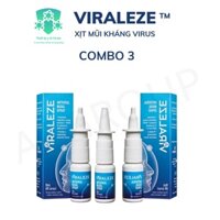 Xịt mũi Viraleze 10ml 3 chai, xịt mũi nhập khẩu Hà Lan giấy tờ xác thực đầy đủ, an toàn nhỏ gọn