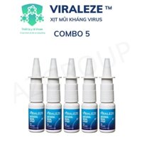 Xịt mũi Viraleze 10ml 5 chai,  xịt mũi nhập khẩu Hà Lan giấy tờ xác thực đầy đủ, an toàn nhỏ gọn
