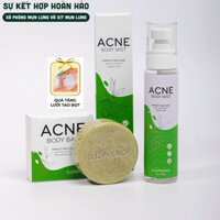 XỊT MỤN LƯNG VÀ XÀ PHÒNG MỤN LƯNG ELIZAVENCA giảm mụn lưng, viêm nang lông