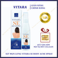 Xịt Mụn Lưng Vitara SE Body Acne Spray Thái Lan 50ml - Giảm Thâm Mụn Lưng, Cánh Tay, Ngực Và Cổ
