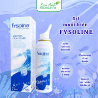 Xịt muối biển sâu Fysoline vệ sinh mũi hàng ngày an toàn cho trẻ từ 3 tháng chai 100ml