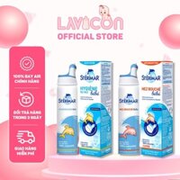 Xịt muối mũi cá heo vàng và cam Sterimar, Pháp (100ml) giúp vệ sinh và giảm viem mũi cho trẻ 0 - 3 tuổi
