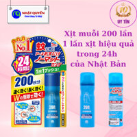 Xịt Muỗi Nhật Bản Nomatto 200 lần, Diệt Muỗi hiệu quả suốt 24H - Xịt muỗi cao cấp, mẫu mới
