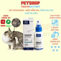 XỊT NẤM FUNGIKUR mytecyn xịt ghẻ kích mọc lông chó mèo