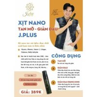 Xịt Nano Tan Mỡ J.Plus ( MUA 1 CHAI TẶNG 1 ĐAI NỊCH BỤNG ) Giảm Cân Công Nghệ Hàn Quốc