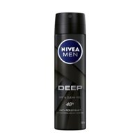 Xịt Ngăn Mùi Cho Nam Nivea Than Đen Hoạt Tính Deep Dry & Clean Feel 48h 150ml