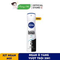 Xịt ngăn mùi ngăn ố vàng Nivea Invisible for Black & White 150ml