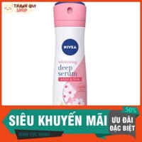 Xịt ngăn mùi Nivea serum trắng mịn hương hoa Sakura (150ml) - 85308