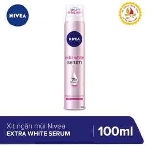 Xịt ngăn mùi serum trắng mịn Nivea 100ml