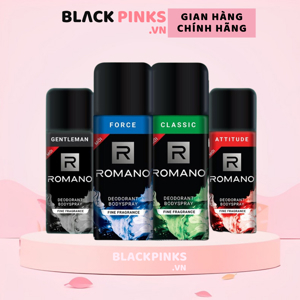 Xịt Ngăn Mùi Toàn Thân Romano Gentleman 150ml