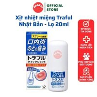 Xịt nhiệt miệng Traful Nhật Bản - Lọ 20ml