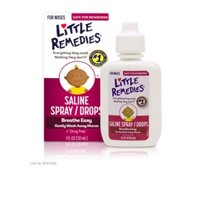 Xịt nhỏ mũi cho bé Little Remedies Saline Spray Drops 30ml