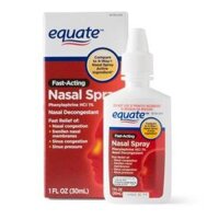 XỊT NHỎ MŨI GIÚP THÔNG MŨI, GIẢM NGHẸT MŨI HIỆU QUẢ EQUATE NASAL SPRAY FAST ACTING NASAL SPRAY 30ML - 16650