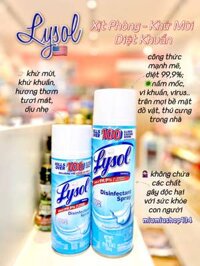 Xịt phòng - khử trùng - diệt khuẩn Lysol Disinfectant Spray 354gr 🇺🇸