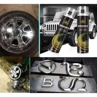 Xịt phủ màu INOX công nghệ NANO mạ bạc tráng gương - Chai xịt làm mới inox , sơn bóng như inox chống gỉ sét