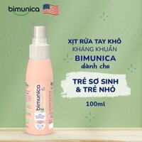 Xịt Rửa Tay Khô Cao Cấp BIMUNICA Kháng Khuẩn Dành Cho Trẻ Sơ Sinh Và Trẻ Nhỏ - 100ml An Toàn Không Cồn