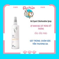 Xịt sát trùng vết thương cho chó/mèo - Vet Expert Chlorhexidine Spray 100ml
