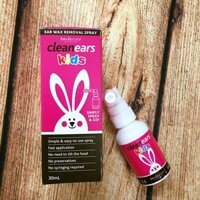 XỊT TAN DÁY TAI CHO BÉ - CLEAN EARS KIDS - 30ML- ÚC NỘI ĐỊA