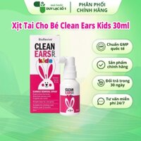 Xịt Tan Ráy Tai Cho Bé Clean Ears Kids 30ml (Úc)