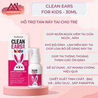 XỊT TAN RÁY TAI THỎ CHO BÉ CLEAN EARS KID 30ml